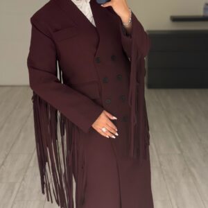 Alternative view of Maroon hadab blazer