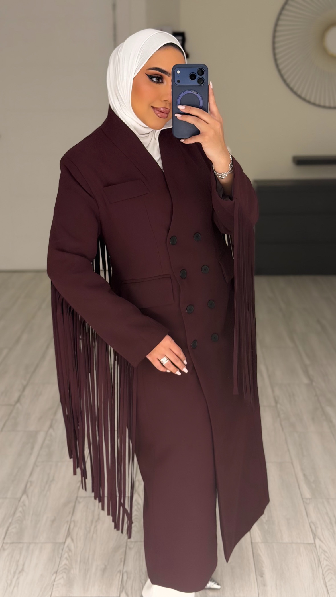 Maroon hadab blazer