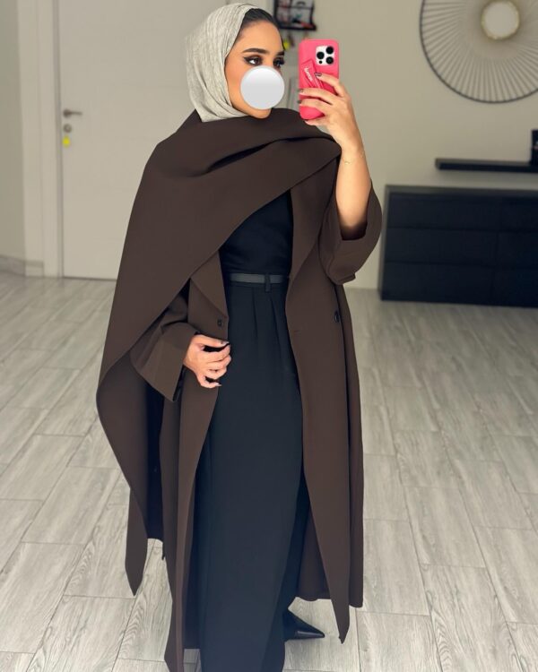 ⁦Abaya - blazer - scarf⁩ - الصورة ⁦4⁩