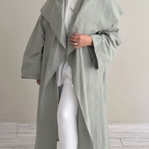 Matcha trench coat