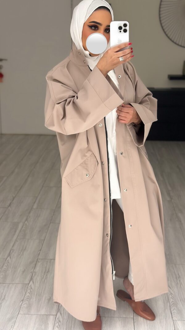 ⁦Nude pink trench coat⁩ - الصورة ⁦4⁩