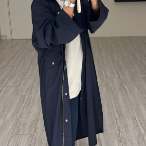 Basic trench coat navy blue