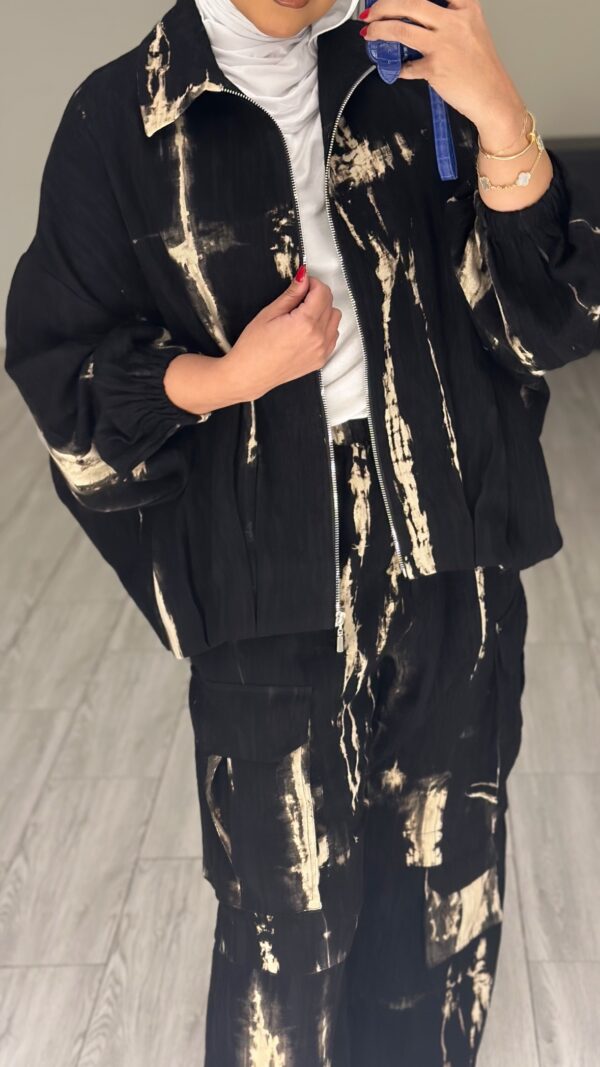 ⁦Tie dye set🤍🖤⁩ - الصورة ⁦8⁩