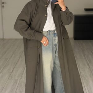 Grey Freesize Jacket - الصورة 4