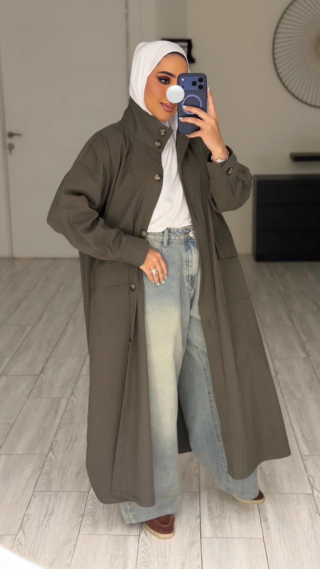 Grey Freesize Jacket - الصورة 4