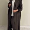 Brown trench coat