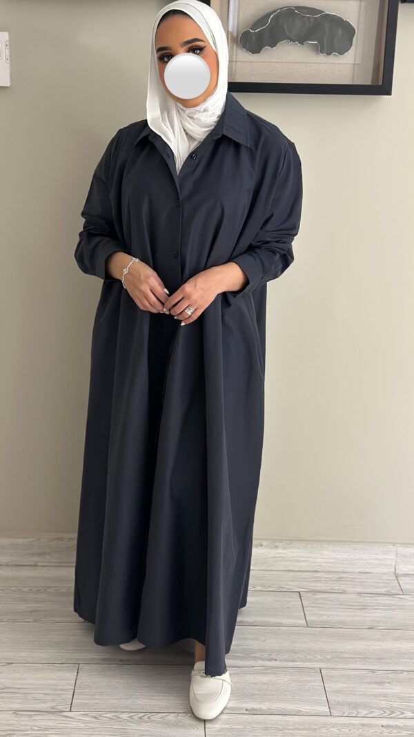 ⁦Navy blue freesize dress⁩ - الصورة ⁦2⁩