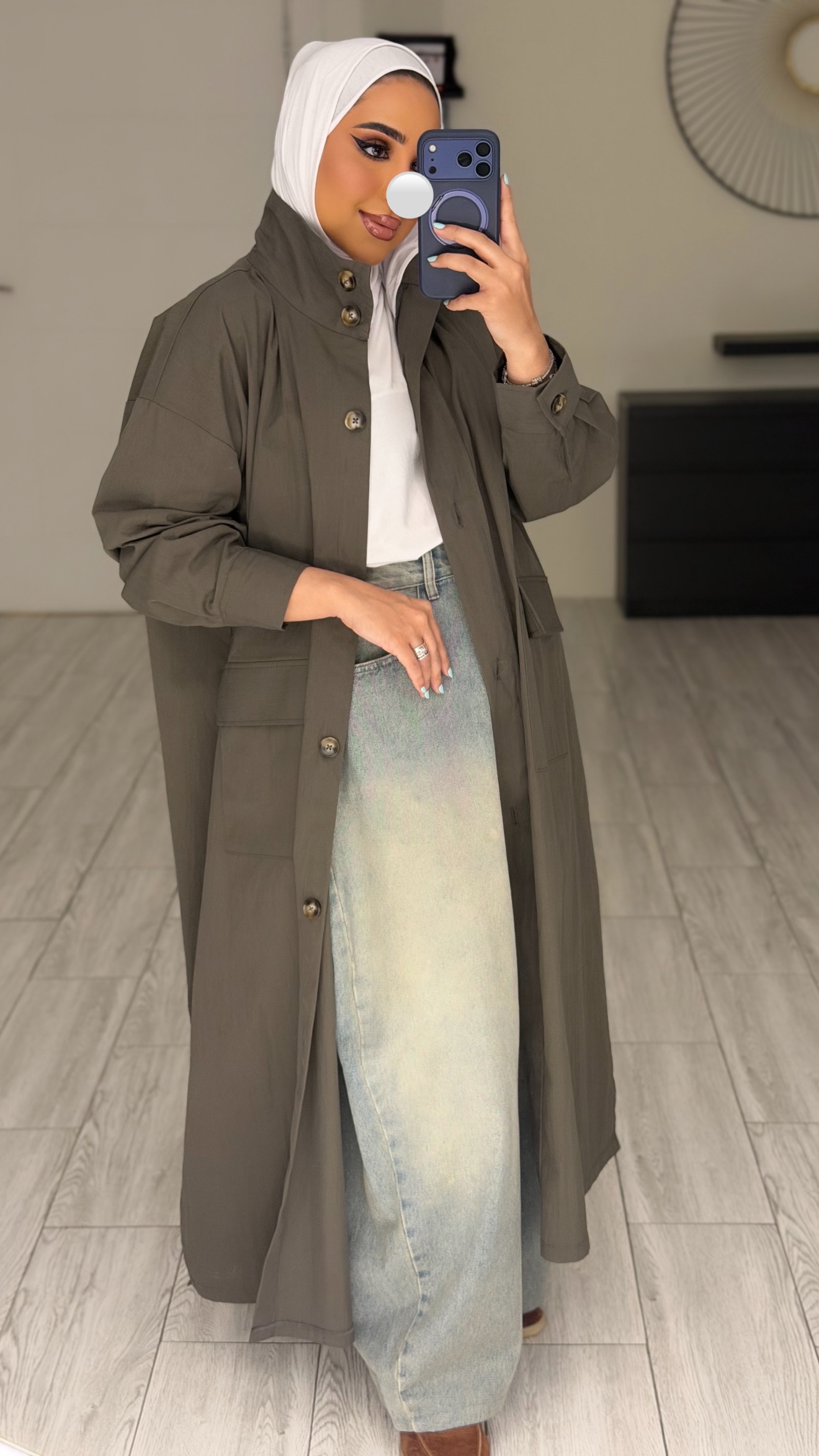Grey Freesize Jacket - الصورة 3