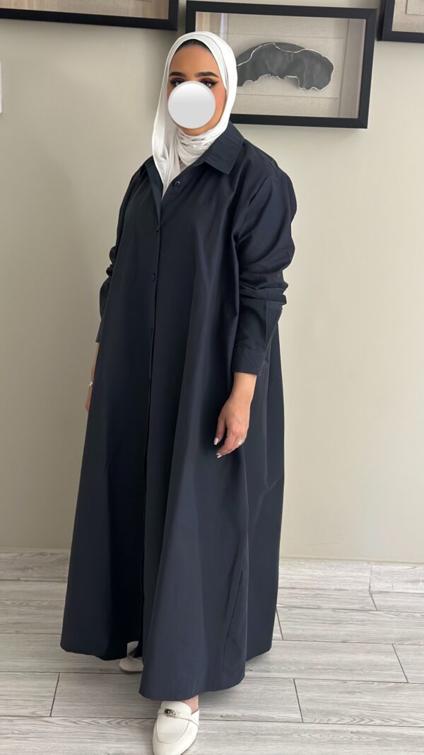 ⁦Navy blue freesize dress⁩ - الصورة ⁦4⁩