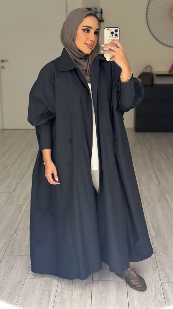 Navy freesize abaya-Trench
