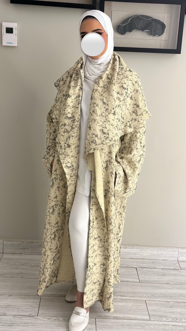 Yellow trench coat