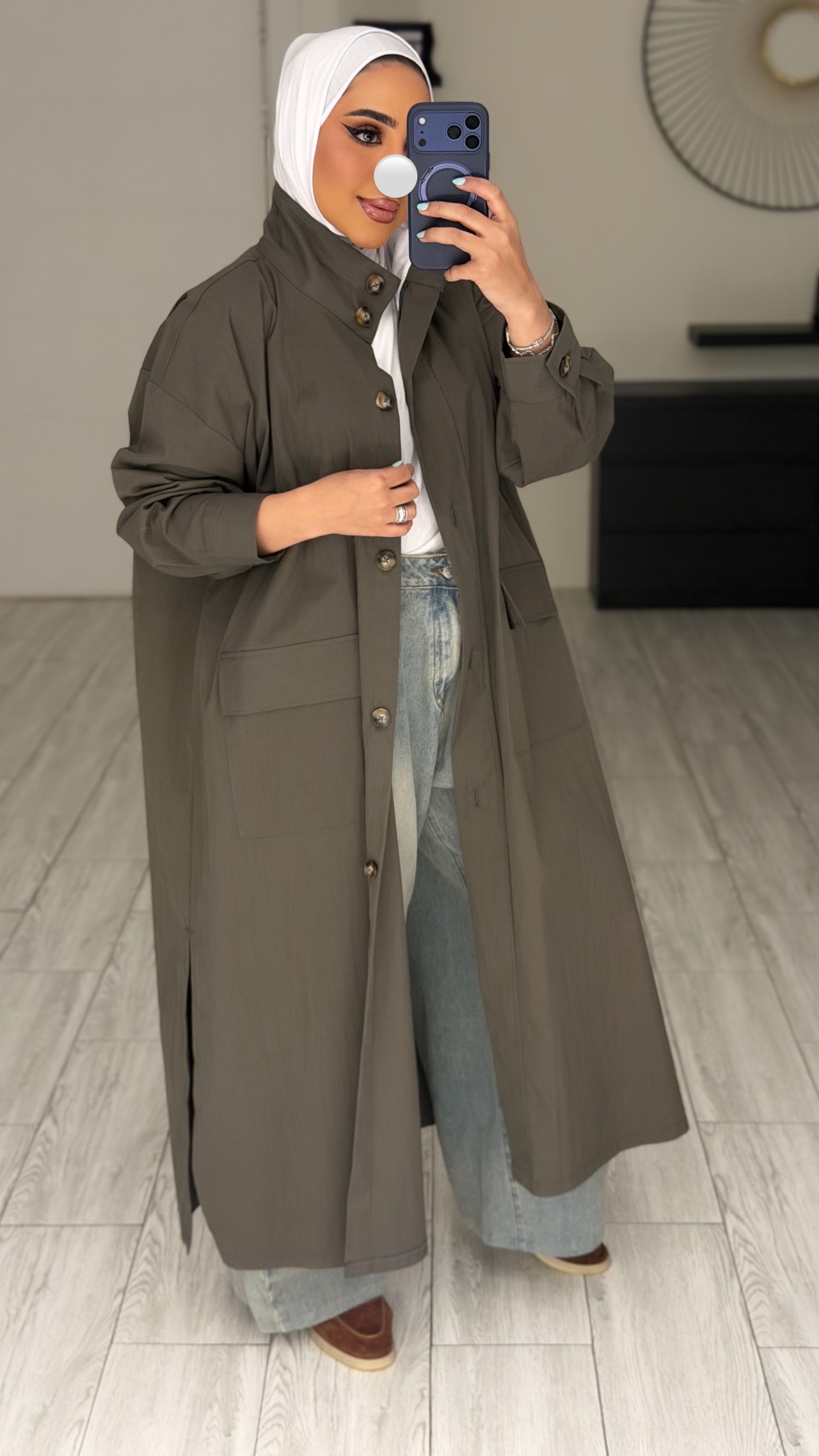 Grey Freesize Jacket - الصورة 5
