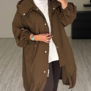 Alternative view of Mocha Trench coat