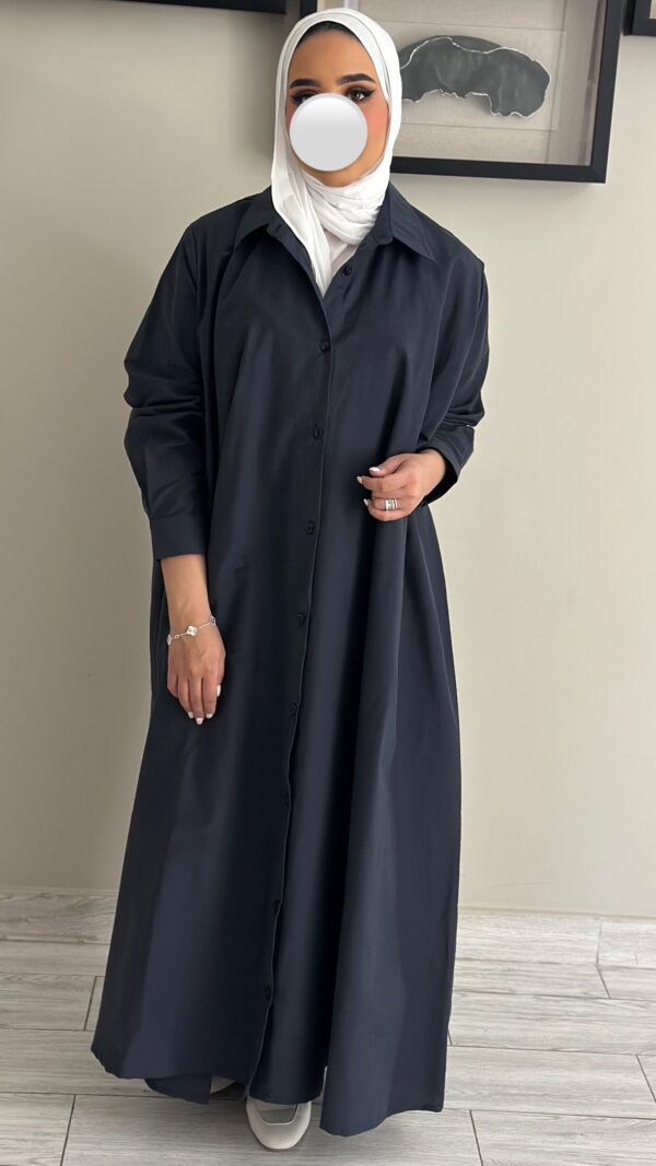 ⁦Navy blue freesize dress⁩ - الصورة ⁦6⁩