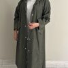 Olive trench coat