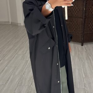 Basic trench coat black