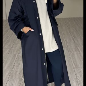 Alternative view of Basic trench coat navy blue
