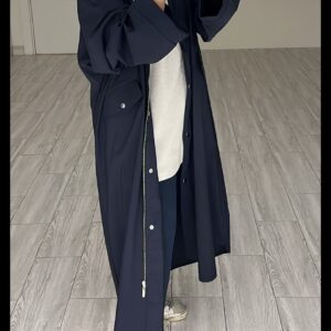 Basic trench coat navy blue