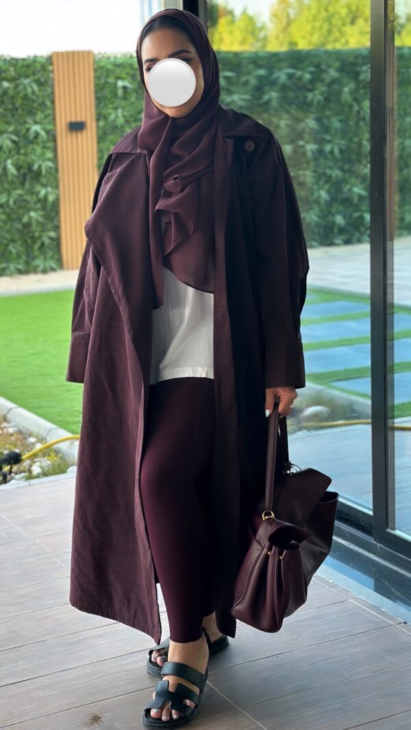 ⁦Trench - Abaya - مع الملفع⁩ - الصورة ⁦2⁩