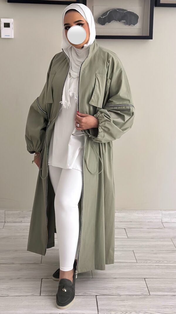 Pistachio Trench Coat