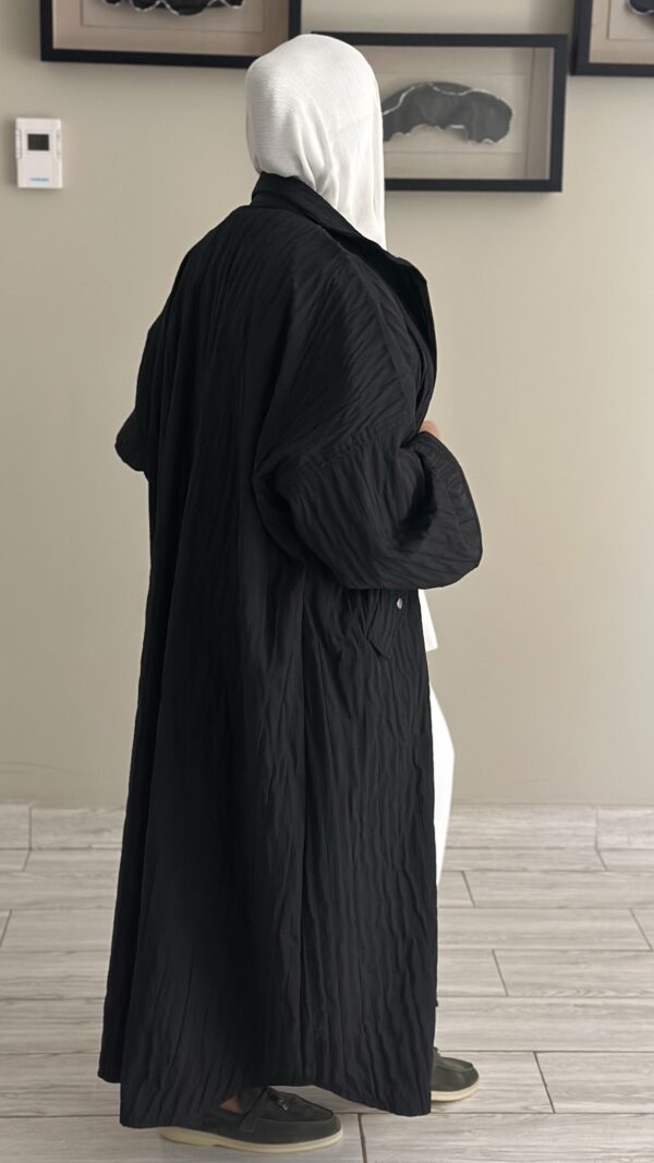 ⁦Aqua Black trench coat⁩ - الصورة ⁦9⁩
