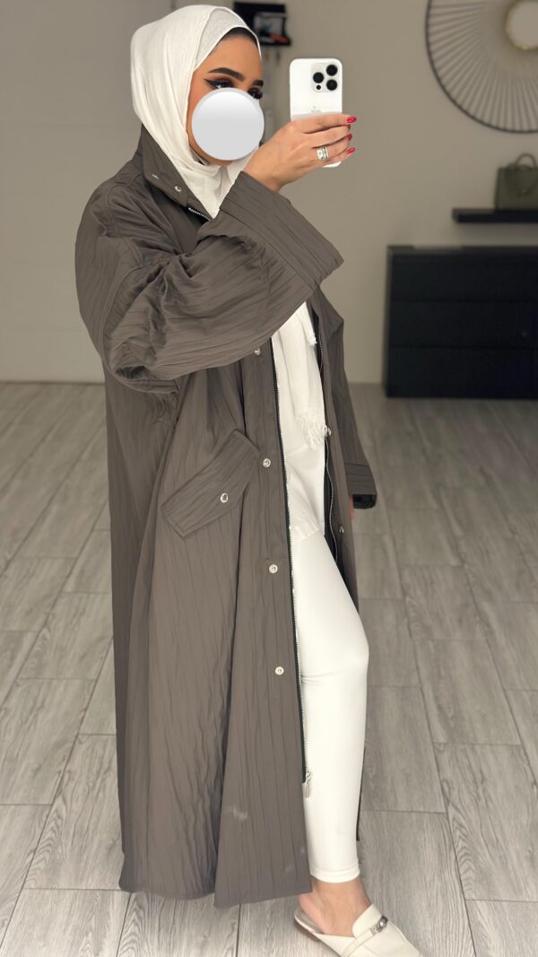 ⁦Ultimate Grey trench coat⁩ - الصورة ⁦2⁩