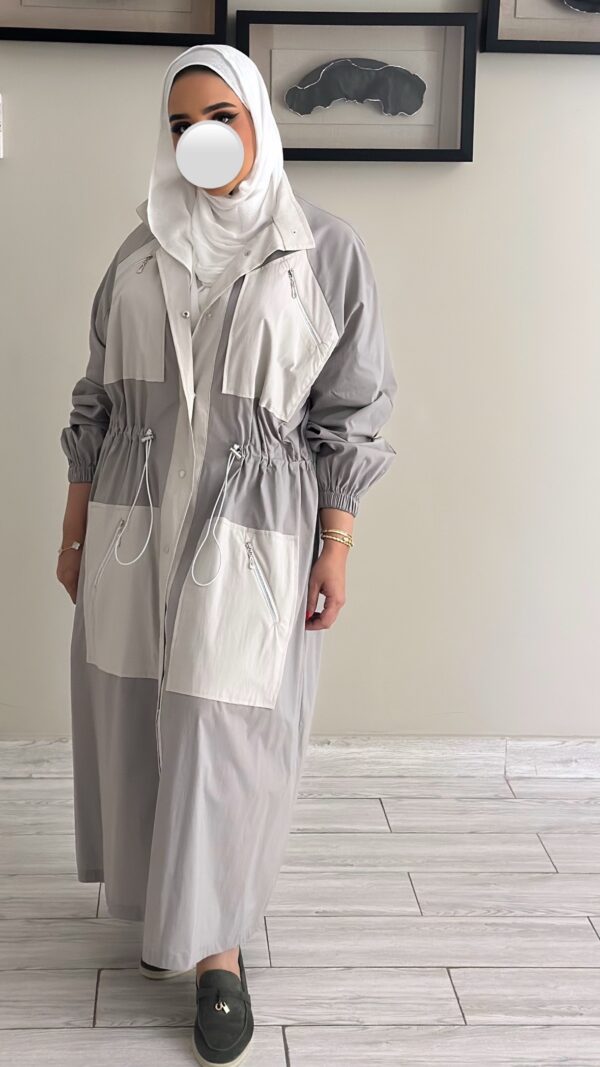 ⁦Trench coat - Grey⁩ - الصورة ⁦2⁩