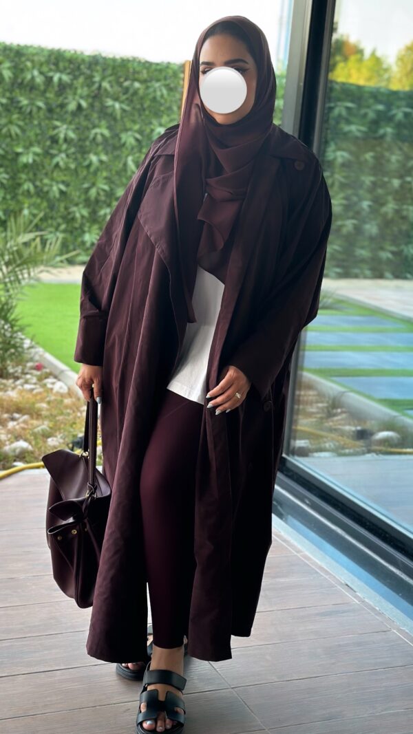 ⁦Trench - Abaya - مع الملفع⁩ - الصورة ⁦4⁩