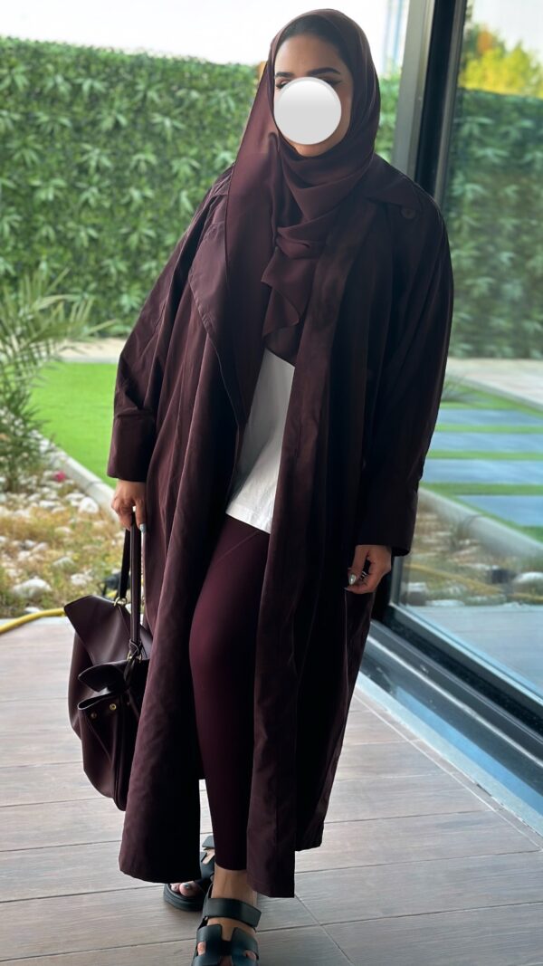 ⁦Trench - Abaya - مع الملفع⁩ - الصورة ⁦3⁩