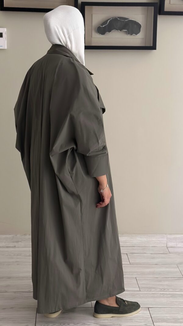 ⁦Trench coat - Cool Grey⁩ - الصورة ⁦6⁩