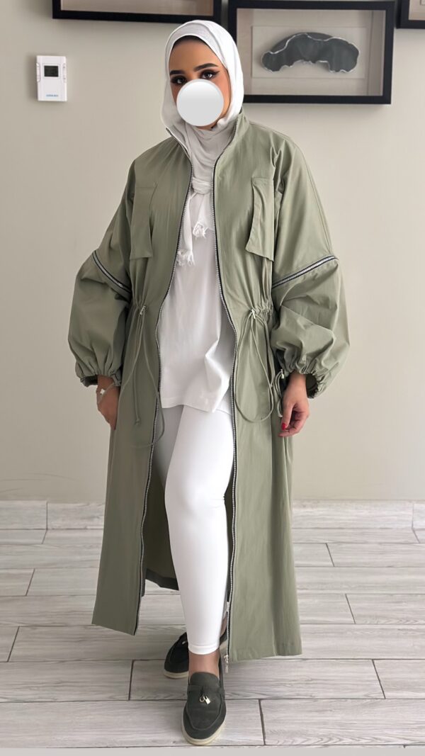 ⁦Pistachio Trench Coat⁩ - الصورة ⁦2⁩