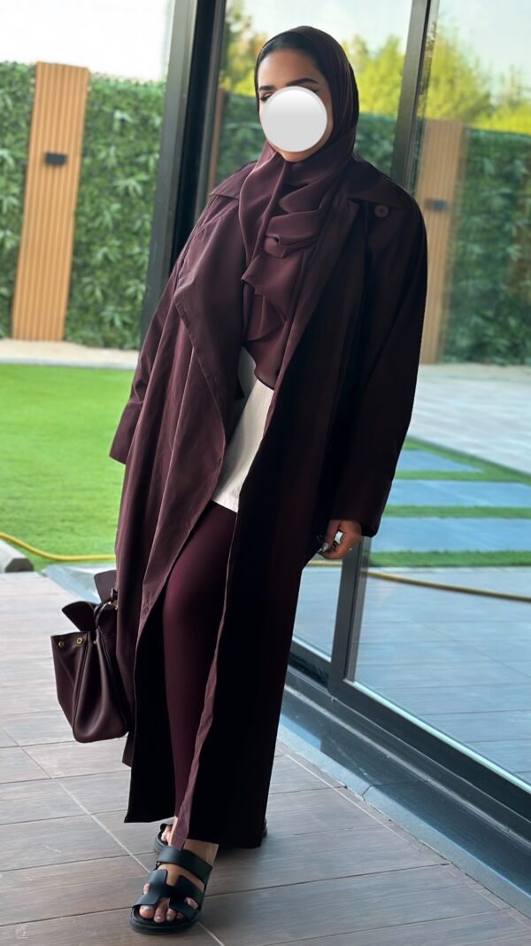 ⁦Trench - Abaya - مع الملفع⁩ - الصورة ⁦5⁩
