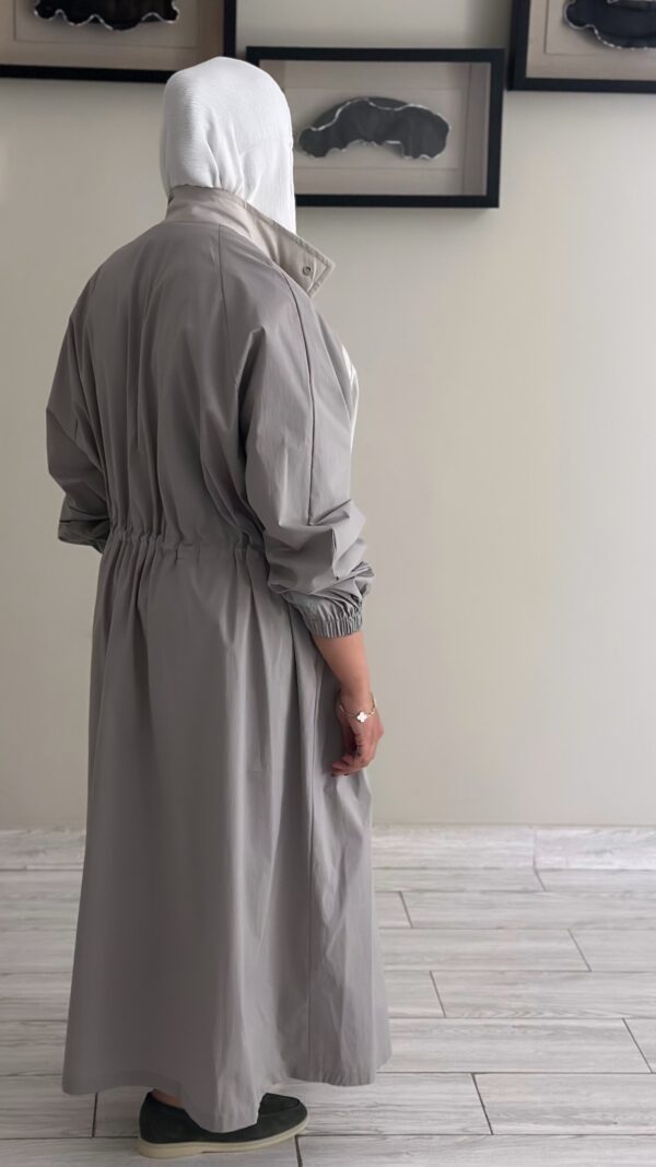 ⁦Trench coat - Grey⁩ - الصورة ⁦7⁩