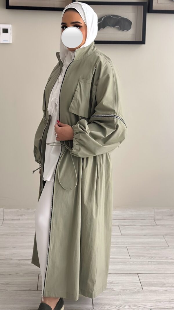 ⁦Pistachio Trench Coat⁩ - الصورة ⁦4⁩