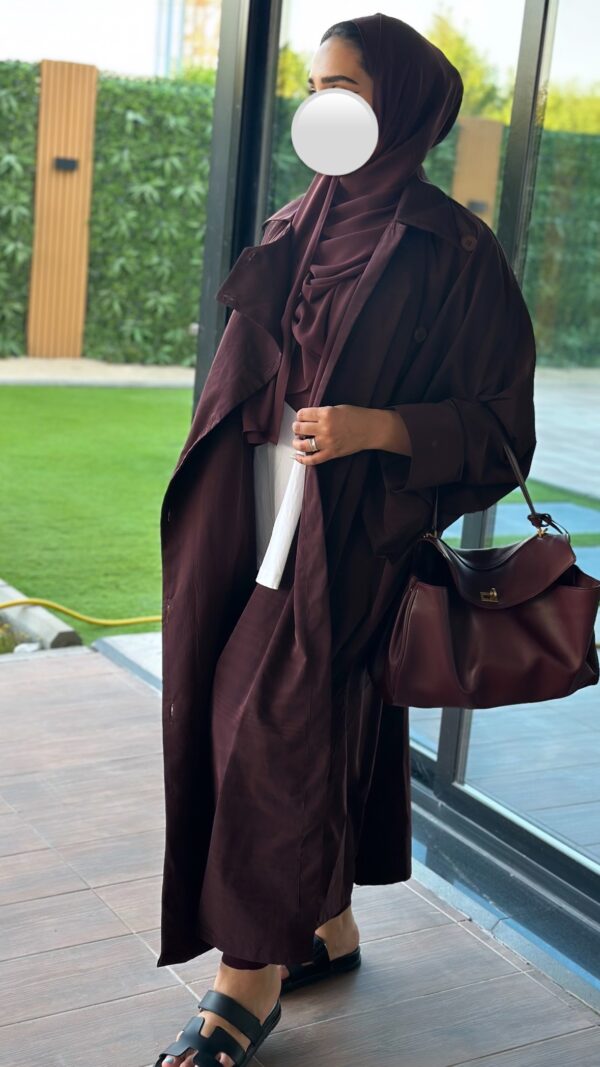 ⁦Trench - Abaya - مع الملفع⁩ - الصورة ⁦6⁩