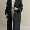 Aqua Black trench coat