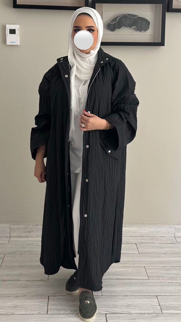 Aqua Black trench coat