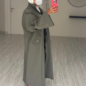 Basic trench coat - petroleum