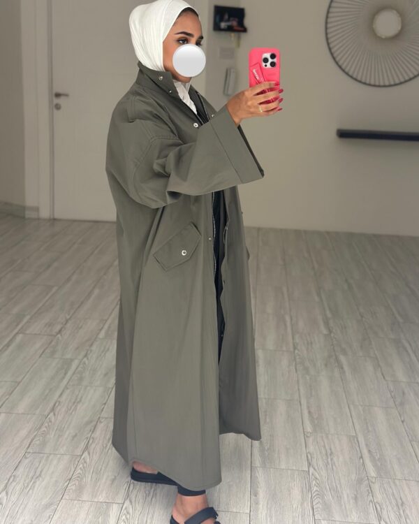 Basic trench coat - petroleum