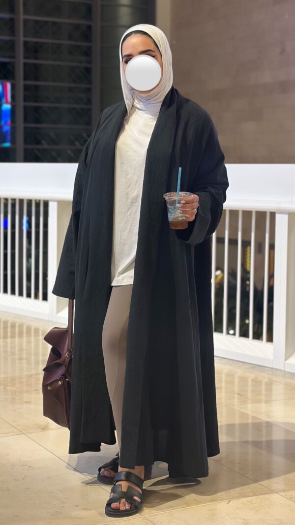 ⁦Linen Abaya⁩ - الصورة ⁦6⁩
