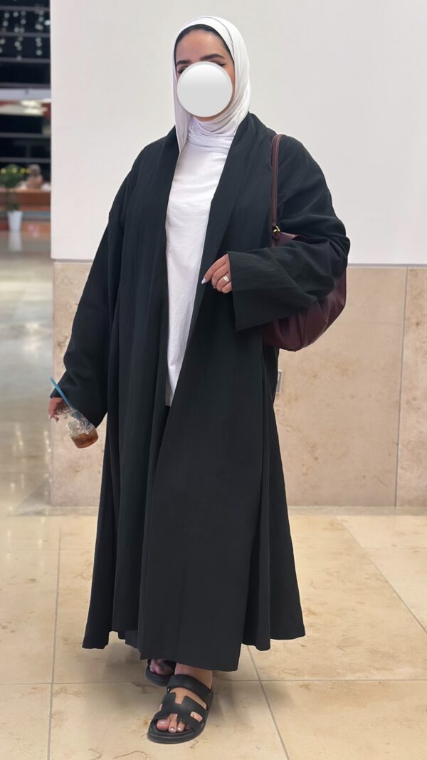 ⁦Linen Abaya⁩ - الصورة ⁦3⁩