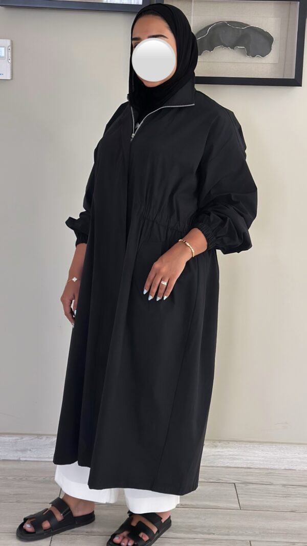 ⁦Casual Trench Black⁩ - الصورة ⁦3⁩