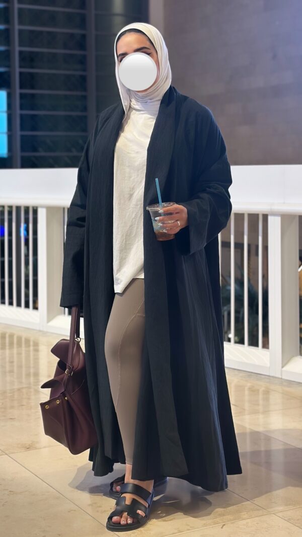 ⁦Linen Abaya⁩ - الصورة ⁦2⁩