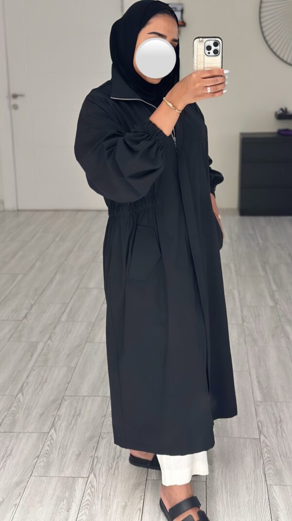 ⁦Casual Trench Black⁩ - الصورة ⁦2⁩