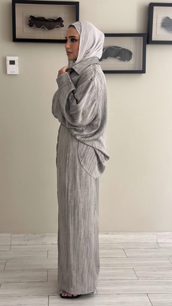 ⁦SATIN GREY - SET⁩ - الصورة ⁦5⁩
