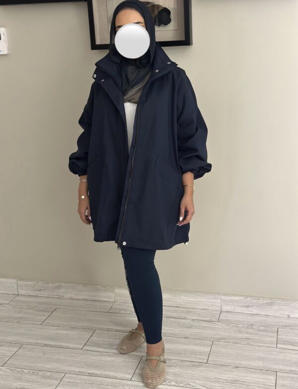 ⁦OverSized Jacket - Navy Blue⁩ - الصورة ⁦3⁩