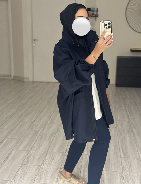 ⁦OverSized Jacket - Navy Blue⁩ - الصورة ⁦2⁩