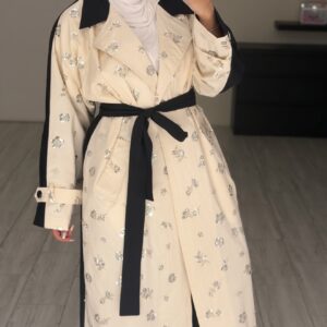 Alternative view of BlackXwhite Trench Coat
