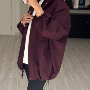OVERSIZED JACKET - GRAPE