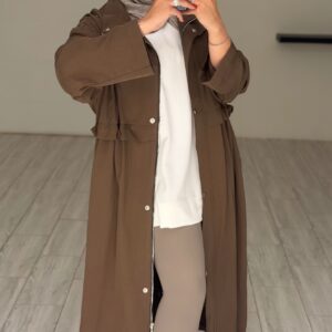 Relaxed trench coat - Mocha